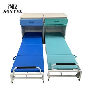 Hospital furniture wall bed connecting cabinet foldable single bed easy to storage SY-R2020PU