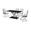 hot hotel table and chairs, malaysia dining table set, metal furniture