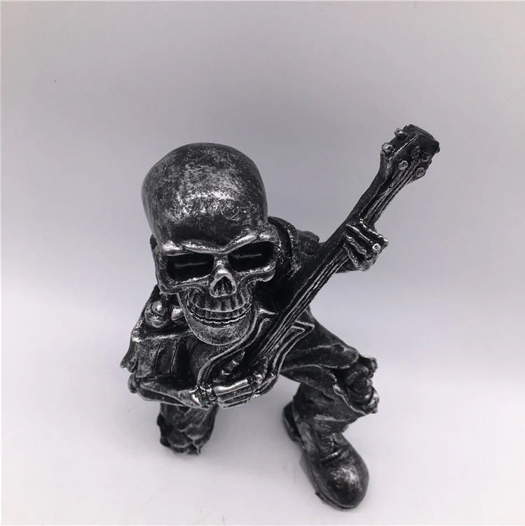 Hot Sale Collectible Resin Crafts Skull Figurine Horror Style Statues