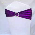 Hot sale dark gold bronzing chair sashes kick bouncy satin bands/bow