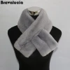 Hot Sale New Women Fur Scarf Fashion Warm Winter Stitch Color Scarf