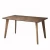 Import Hot Sale Nordic Furniture Wooden Bronze Color Rectangular Dinning Table 6 Chairs Set from China