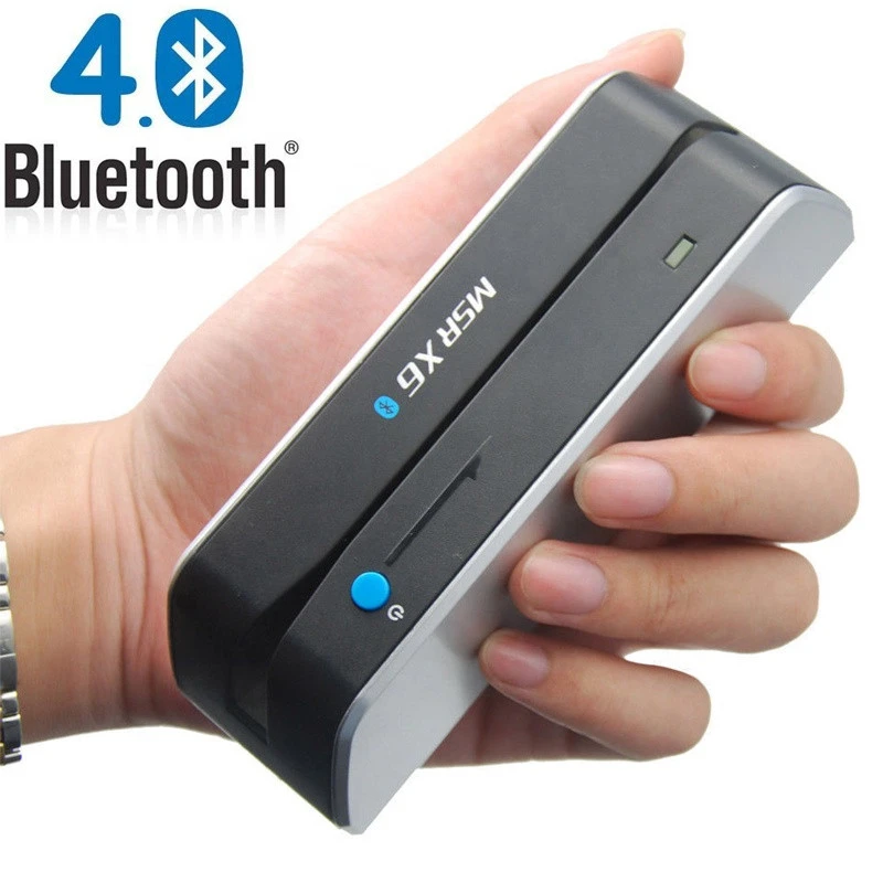 Hot sale Portable credit magnetic card reader writer bluetooth
