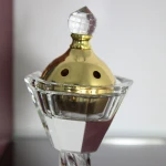 Hot sale small size cheap crystal arabic incense burner