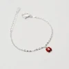 Hot sales amazon wholesale china merchandise sterling silver animal ladybug shape bracelet for kids