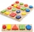 Import Hot sell wooden shape Geometric baby interesting education geometric wood toy game kid matching small shape building blocks from China