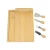 Import Hot Selling Custom Charcuterie Cutting Board Set Bamboo Cheese Wooden Chopping Block With Cheese Knife And Fork from China