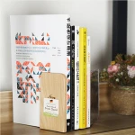 Hot selling  high quality beech wood bookend for desk