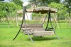 hot selling outdoor chair 3 person seat  Beach Patio Rocking swing chair garden chair set Garden Swing Sets