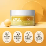 Hot Selling Private Label Natural Organic Facial Cleansing ginger Mud Mask Skin Care Face Brighten Whitening Clay Mask