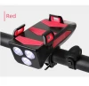 Hot Selling Professional Outdoor Bicycle Front Horn Light WIth Horn Power Bank Phone Bracket Bike LED Lights