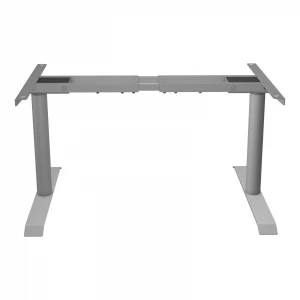 Hot Selling Standing office Table Two  Motor Three Stages Metal Office Steel Raising Desk Frame