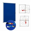 Hot Selling Wall Mounted Notice Board Decoration Aluminum Frame Message Board Standard Bulletin Board Sizes with Lockable Door