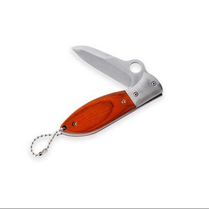 Hot selling wooden handle outdoor camping knife pocket knife