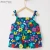 Import Hot summer vest all over print private label baby girls layered cake sweet bow suspender tops from China