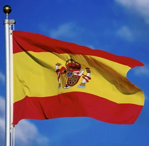 Hot Wholesale 3x5 Feet Spain National Flags Cheap Country Spanish Polyester Banner Flag