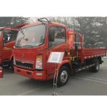 Howo 4x2 Small Truck Mounted Crane For Sale