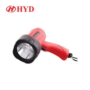 HYD81005 Marine hunting light handheld 1W candle power work spot lights 24V 12V rechargeable LED searchlight