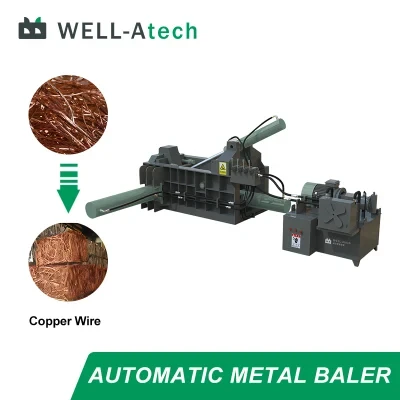 Hydraulic Iron Baling Machine Scrap Copper Aluminum Steel Metal Automatic Baler