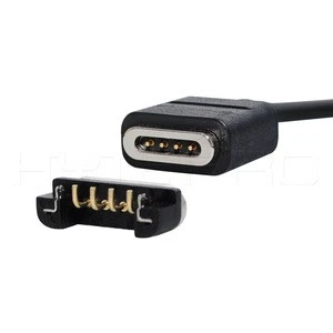 Hytepro 4 pogo pin usb charging connector magnetic usb cable M512
