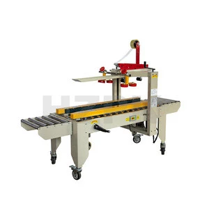 HZPK high speed automatic large square food carton box gluing and closing tape packing sealing machine