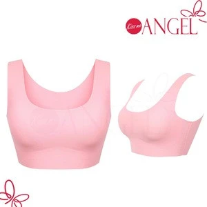 In stock items women girl breast up sleep fitness yoga sport seamless bra without wire