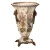 Import Indoor design glazed decoration vase, ceramic vase with gold stripe painting from China