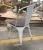 Import industrial cafe furniture vintage metal chair with wood seat from China