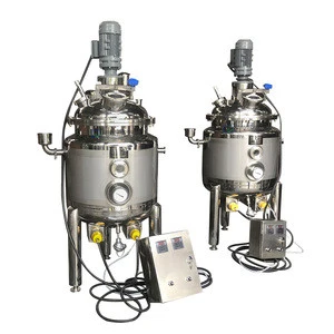 industrial small scale ice cream cosmetic sauce vacuum homogenizer emulsification machine