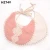 Import Ins Hot Linen Cotton Baby Bibs Sweety Girls Double Pattern Floral Tassel Bibs from China