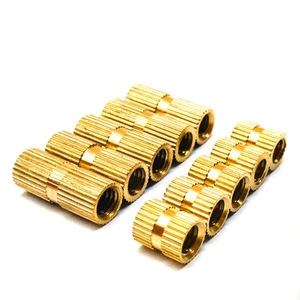 insert nuts with brass, knurled nuts