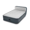 Intex 64448 queen size dura-beam  inflatable air mattress with headboard and built in pump  inflatable air bed