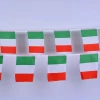 Italy fast shipping cheap National bunting flag 100% Polyester high quality String flags