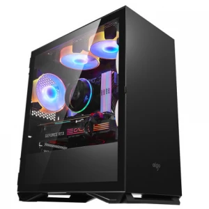 ITX M-ATX RGB Tempered Glass Gaming Chasis Pc Case computer cases