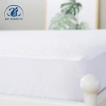 Jacquard polyester bamboo mattress protector crib mattress pad cover