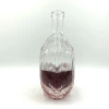 Kaimore 700ml  Unique Design Flat Round Wine Glass Bottle For Spirits Whiskey Vodka Brandy