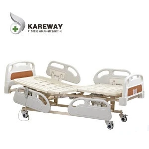 Kareway D333PN Hospital Furniture Cheap 3 Function Electric Hospital Bed With Abs Board For sale