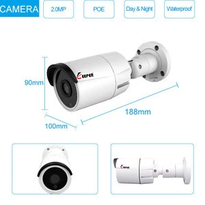 Keeper Full 1080P 8CH CCTV System with 8pcs 2MP Metal Outdoor IP Camera ,8CH 1080P POE  NVR CCTV camera system