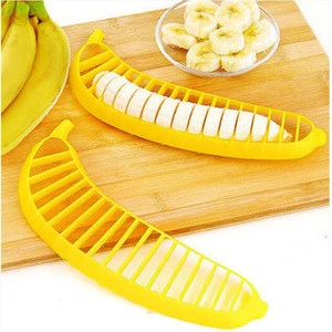 Kitchen Gadgets Plastic Banana Chip Slicer Cutter Fruit Vegetable Tools Salad Maker Cooking Tools