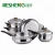Import Kitchenware king 12pcs induction stainless steel cookware set with handle from China