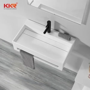 KKR Public Fancy Deep Acrylic Solid Surface Bathroom Vanity Wash Basins