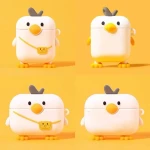 knapsack Duck style 3D cute cheap Protective silicone Case Protective BT earphone Cover case for Airpods 1 2 Pro 3