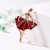 Import Korean Style Multicolor Rhinestone Enamel Wedding Broach Pin Ballet Dancer Brooch Pin from China