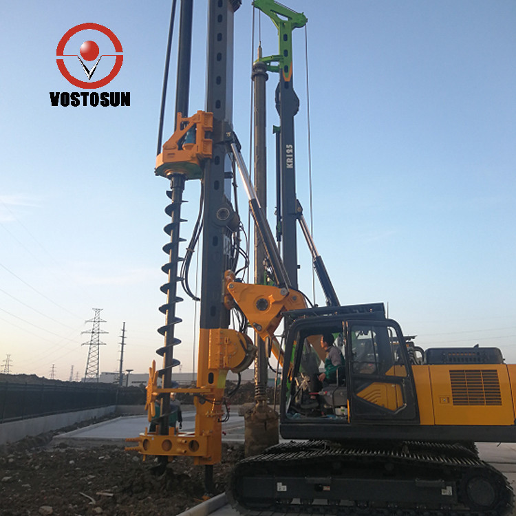 KR125M Pile Foundation Full Hydraulic Pile Rig With Impact Hammer