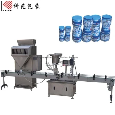 Kyb-K5 Oatmeal Wheat Flakes Bottle Packing Line with Liquid Nitrogen Filing, Bottling, Capping, Labeling Machine