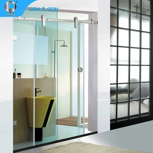 L-A003 Bathroom frameless sliding shower door glass hardware set