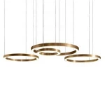 L4u ETL cETL UL cUL Customized Size Modern Unique Dimmable Suspension Lamp Gold Chandelier Pendant LED Light