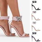 Ladies High Heel Sandals With Goblet Heels And Light With Ankle