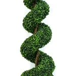 Large Green Potted Faux Plastic Plants Artificial Large Bonsai Topiary Ball Bonsai Tree