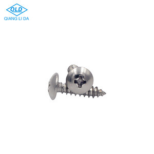 Large truss  head cross drive good thread  SS self tapping  screw for solar application